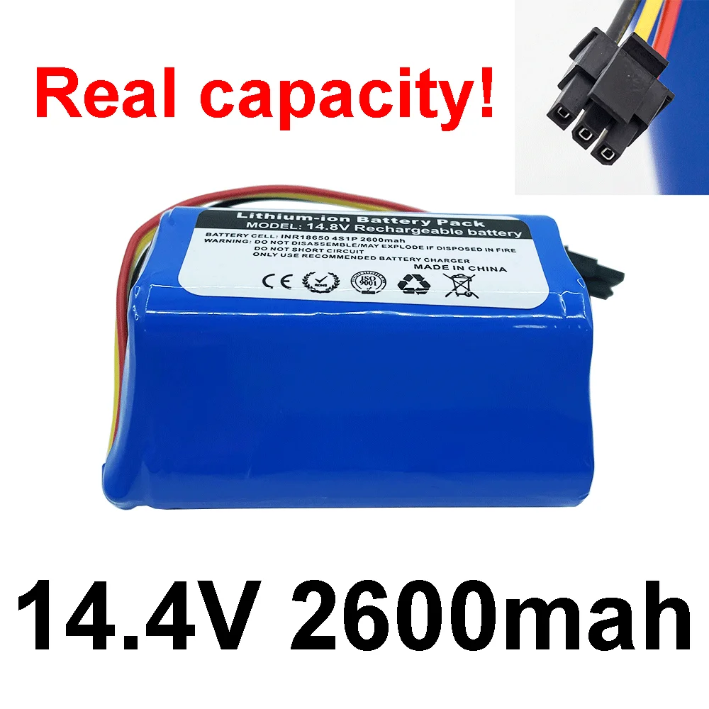 2023/NEW 14.4V 2600mAh/3200mAh Liectroux B6009 New Battery For Robot Hoover 18650 Li-Ion Battery Sweeper battery 14.8V 4S1P