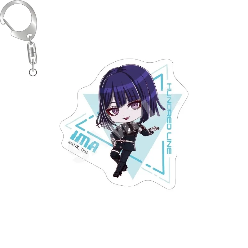 6cm Anime The Hundred Line -Last Defense Academy- Acrylic Stand Figure Display Anime Keychain  Decoration Ornament Accesorios