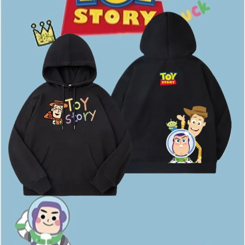 سترة نسائية بغطاء للرأس من Toy Story Trish Woody Buzz Lightyear Three Eyed Boy من القطن مريح وناعم