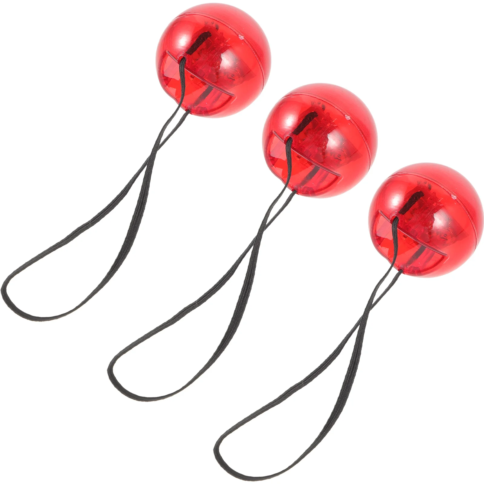 3 Pcs Clown Nose Honking Play Kids Light up Rudolph for Party Decor Prop Red Aldult