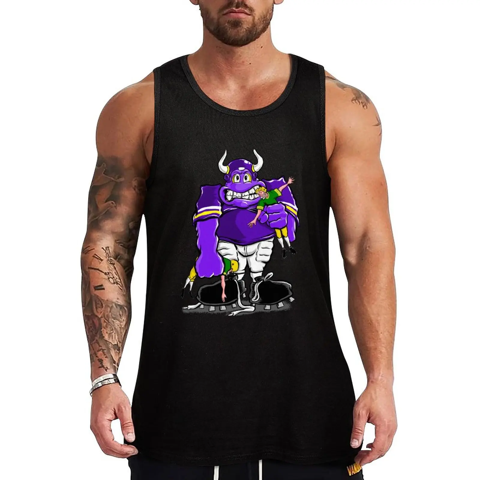 VIKING PURPLE PEOPLE EATER Tank Top Casual Daily Wear Tank Top Relaxed Fit Soft Shirt