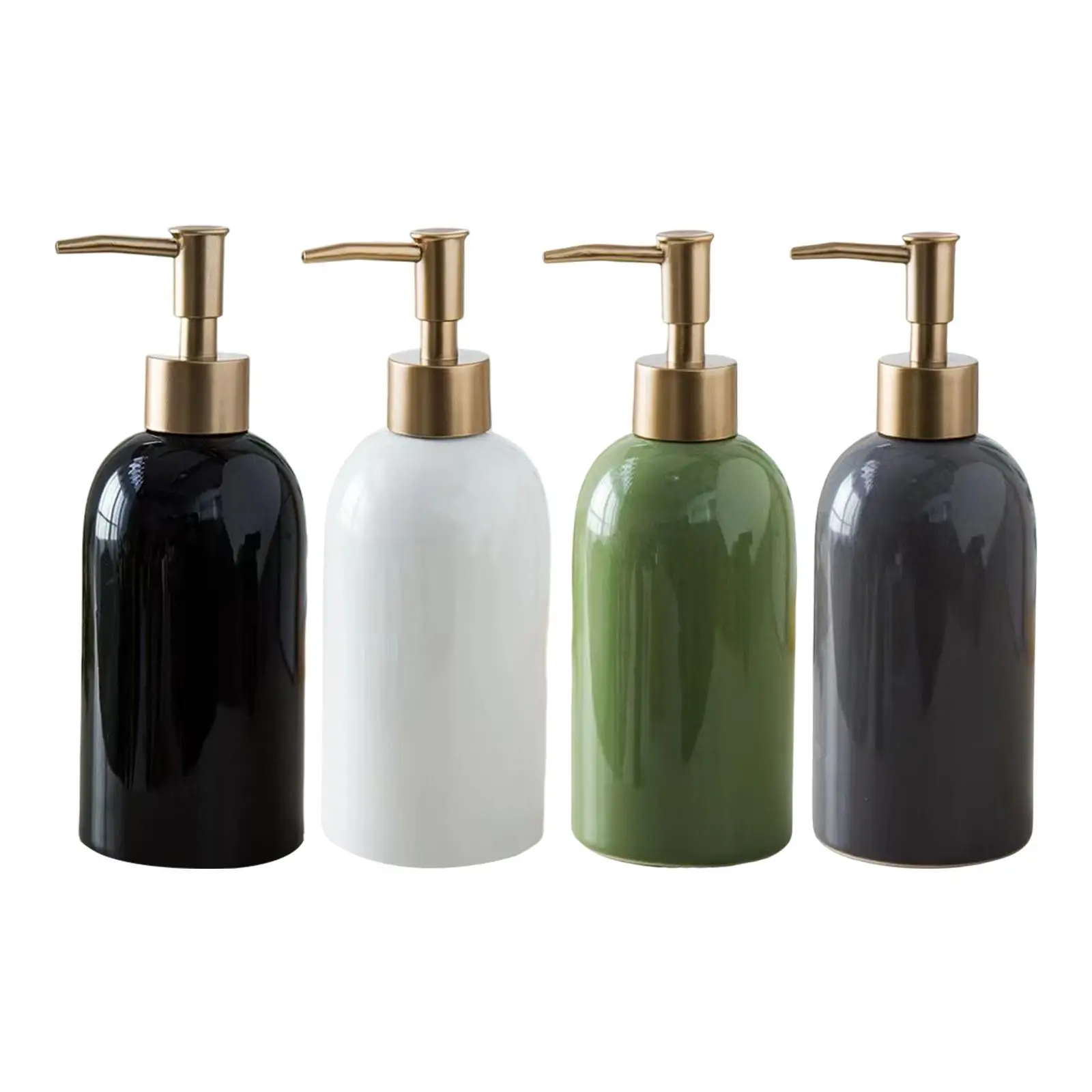 

Portable Hand Liquid Pump Bottle Refillable Kitchen Sink Ceramic Soap Dispenser for Makeup Mouthwash Essential Oil Massage Oils