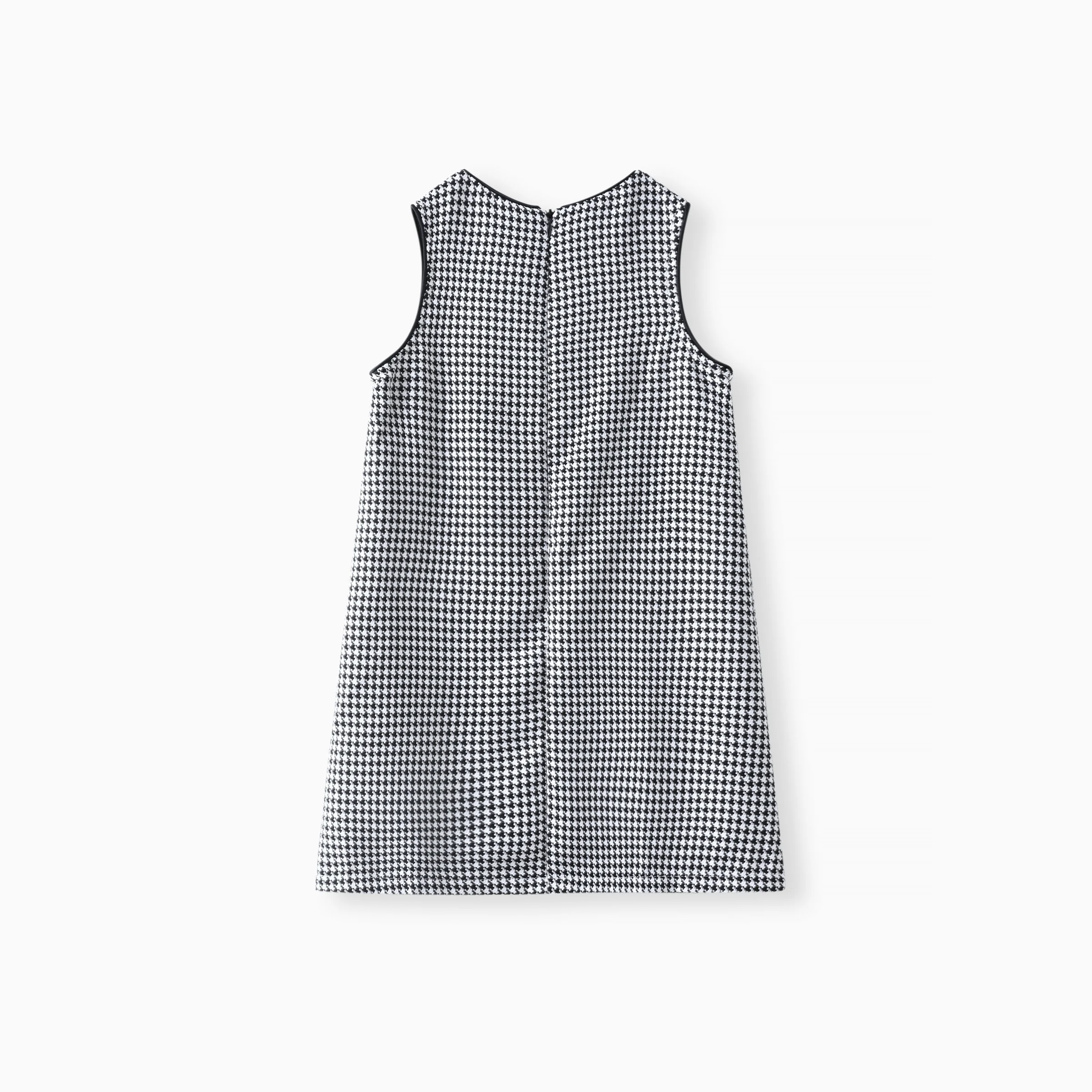 PatPat Kid Girl Grid Print Hyper-Tactile Design Dress