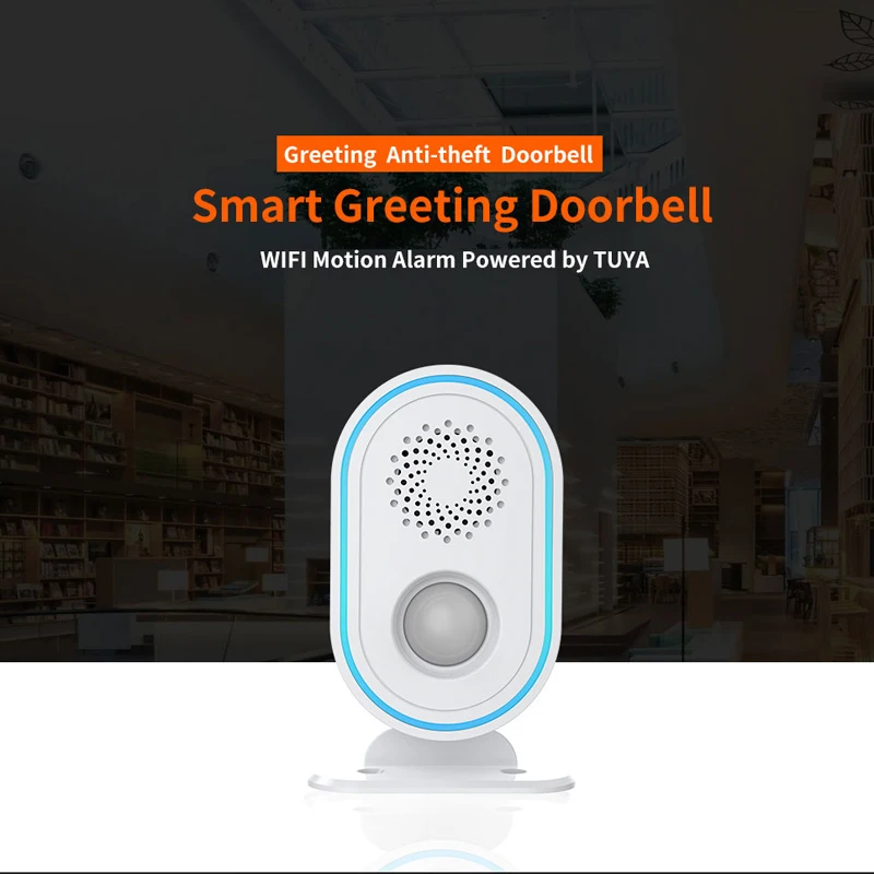 Tuya WiFi Motion Sensor Smart Infrared Detector Door Entry Home Security Burglar Alarm System Smart Life APP Remote Control