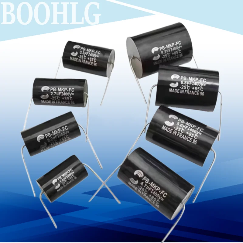 2Pcs MKP Capacitor Audiophiler Kondensotor HIFI Fever Electrodeless Audio Metal Film 400V 630V 1.5UF 1.8UF 2.2UF 3.3UF 4.7UF