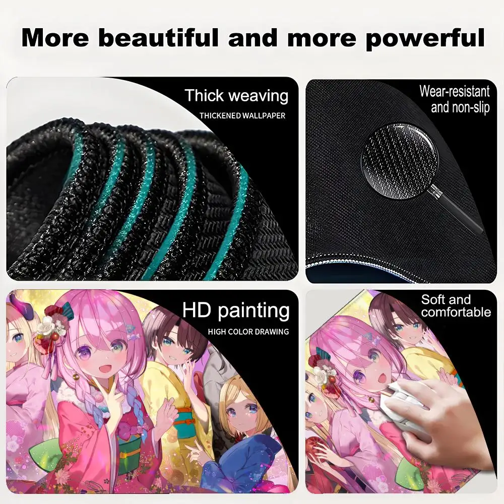 4 Mouse Pad Desk Mouse Pad Cute HD Desk Pad Extended Gaming Keyboard Mats Large 100x50cm XXL Gamer Mousepad