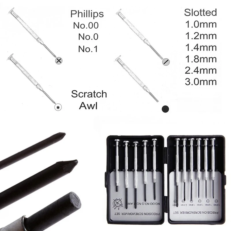 QUALITY 11Pcs/Set Micro Precision Screwdriver Set Mini Watchmakers Tools for Watch Jewelry Glasses Repairs Tool gallery 2