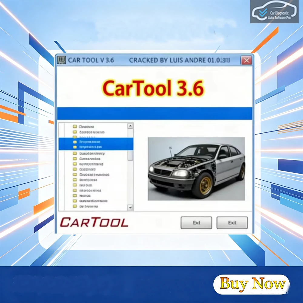 

CarTool 3.6 Immo Airbag Reset Car Repair Software Compatible with Windows 7/10/11 for Automotive Repair
