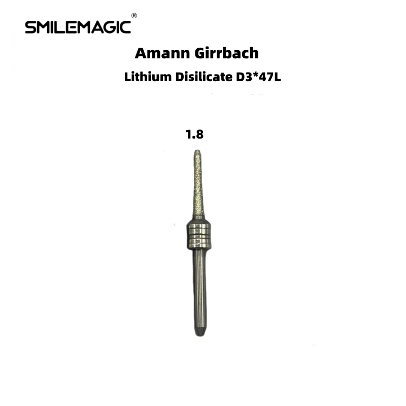 Lityum Disilicate diş Lab freze Burs için Amann Girrbach NC D3 taşlama malzemesi matkaplar 1.8 1.4 1.0 0.4 araçları