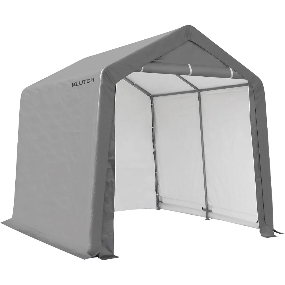 سقيفة محمولة باللون الرمادي مقاس 10 × 10، موديل QP20418 #1