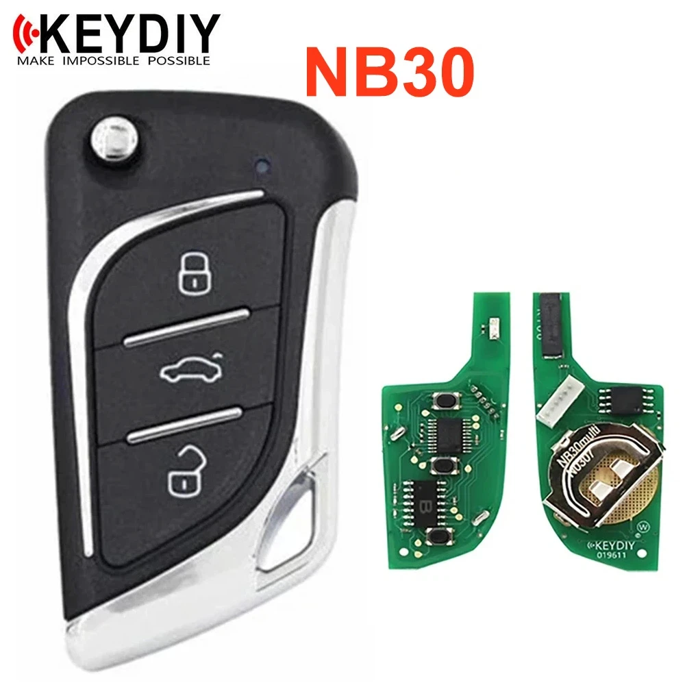 KEYDIY NB30 Remote Kunci Mobil 3 Tombol NB 30 Remote Kontrol Universal Multifungsi untuk KD900 KD900+ URG200 KD-X2