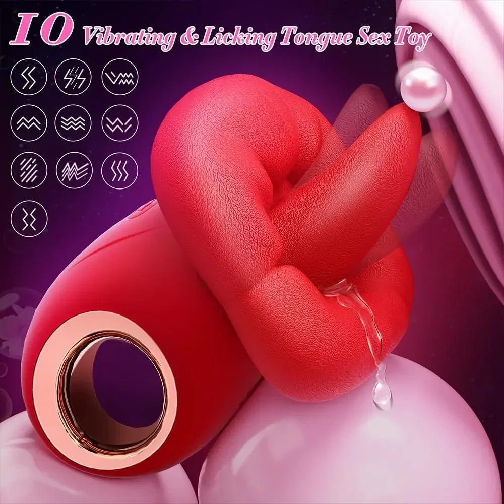 Powerful Swing Tongue Lick Vibrator For Women Clitoris Nipples Stimulator Vagina Masturbators Massager Female Adult Sex Toys 18+