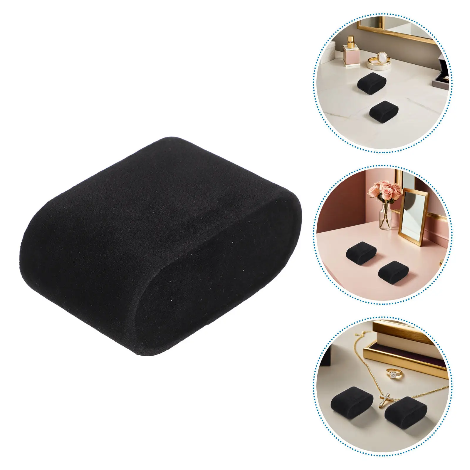 

12Pcs Soft Stuffed Cushions for Jewelry Display Bracelet Watch Holder Padded Inserts in Box Case Scratch Protection