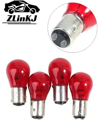 

2Pcs Philips 21/5w Baw15d 21/5 W 12V 12495CP 1489938 Red Braking Two Contacts Turn Signals Warning Lights Car Brake Light Bulb