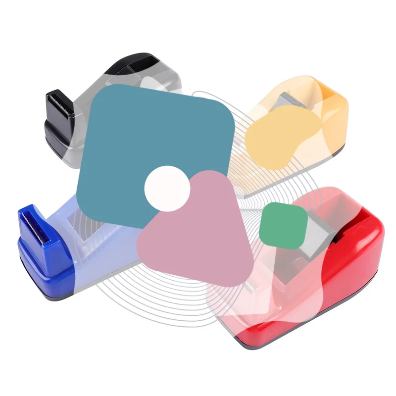 موزع الشريط القرطاسية الكبيرة لاصق القاطع شريط عزل الجدول قاعدة موزع اللوازم المكتبية أشرطة التعبئة والتغليف موزع