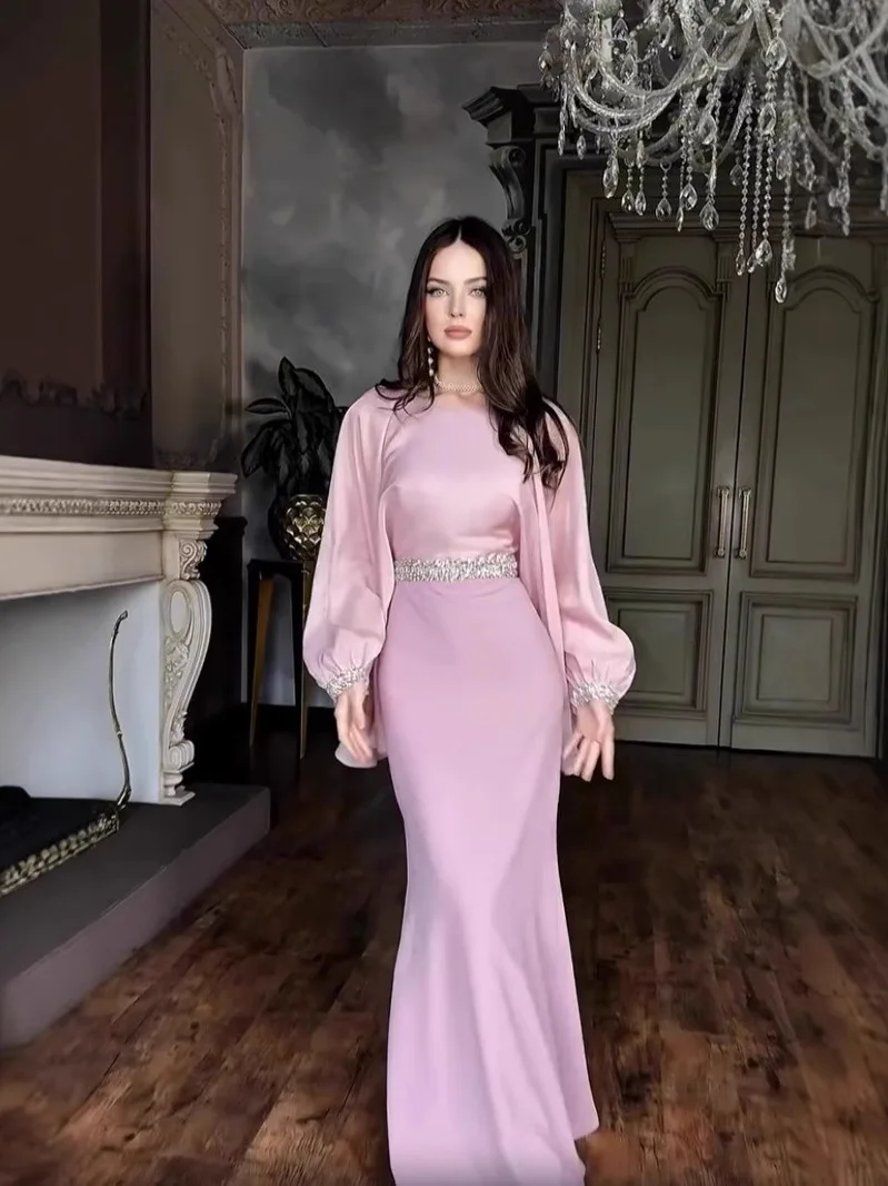 

Новинка! Модное женское платье миди Ele Pink в юго-восточноазиатском стиле с длинными рукавами, А-силуэт, весеннее, ветрозащитное.