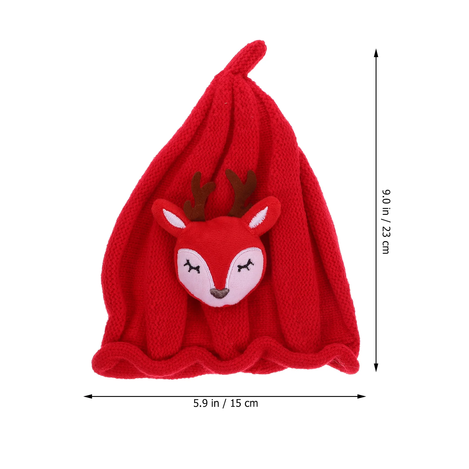 

1 шт., детская шапка Санты, вязаная теплая шапка ручной работы, рождественский реквизит для фотосессии, уютные шапки ручной работы, аксессуары для волос