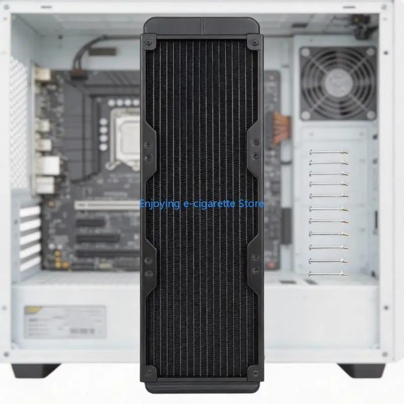 Aluminium-18-Rohr-Flüssigkeitskühlungskühler für PC-CPU-Wasserkühlungssysteme Y4QF – Detail 5