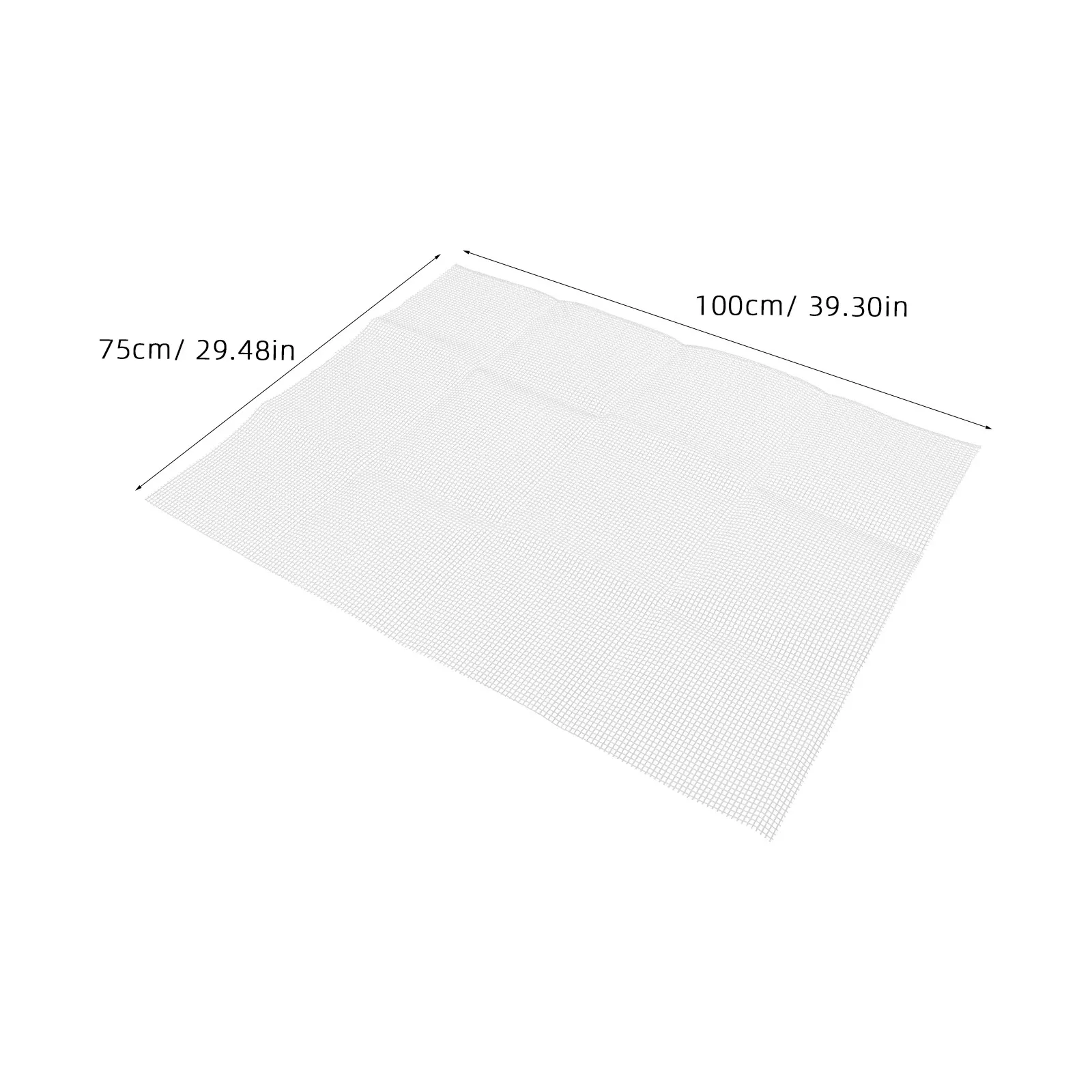 1x0.75m Rug Canvas Mesh Mat DIY Embroidery Craft Sturdy Plastic Canvas for Latch Hook Carpet Tapestry Latch Hook Mesh