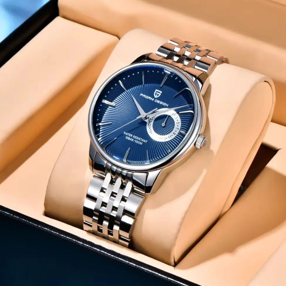 PAGANI DESIGN Men's Watches Top brand Luxury Japan VH65 Quartz 100M Waterproof Business Stainless Steel Wristwatch PD1654 reloj - view 2