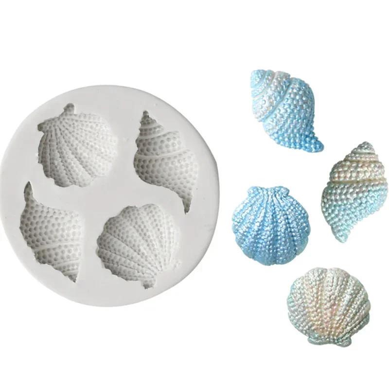 

Handmade DIY Molds Shell Conch Fudge Sea Snail Cake Silicone Mold Ocean Series Chocolate Candy Baking Tools Accessories