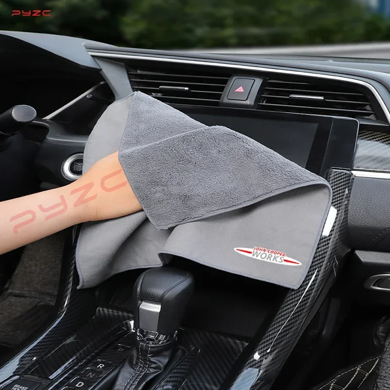 Car Cleaning Towel  Ultrafine Fiber Strong Absorbent Car Wash Cloth For Mini Cooper S JCW F55 F56 F60 F53 F54 R55  Cooper Works 