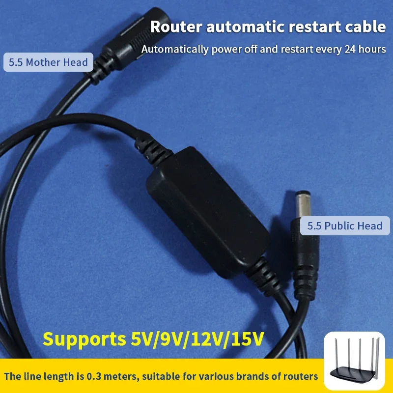 24H Automatic Power Off Reset DC 5V-15V Rout-er Rebooter WiFi Reset Router Timing Restart Module Timing