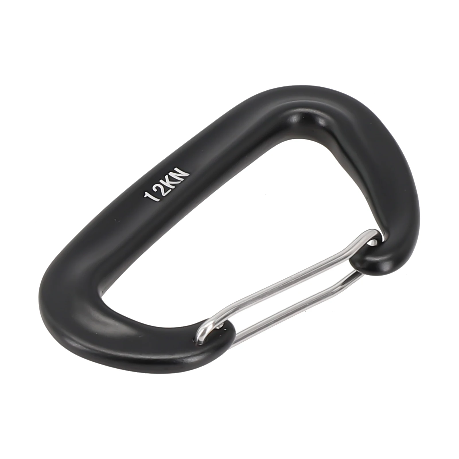 Professional Climbing Carabiner D Shape Mountaineering Buckle Hook 12KN Safety Lock Outdoors Climbing Equipment Snap Clip Hook