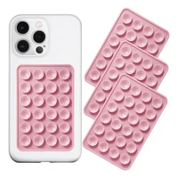 Support de téléphone à ventouse double face, coque de téléphone en silicone à ventouse adhésive, poignée de téléphone collante mains libres, support de téléphone 3