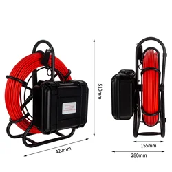 7mm Cable 100M Pipe Inspection Video Camera 9 Inch with DVR 8GB TF Card , SYANSPAN Waterpoof 23MM Drain Sewer Pipeline Endoscope
