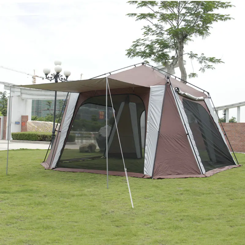 New design outdoor automatic tent waterproof large family camping tent