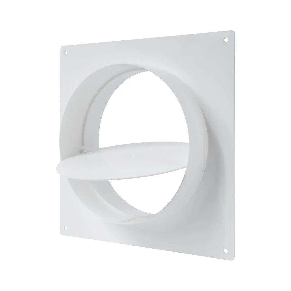 4inch/6inch Louvered Ventilation Duct Flange Plastic Ventilation Duct Connector HVAC Exhaut And Intake Coupling For Ventilan