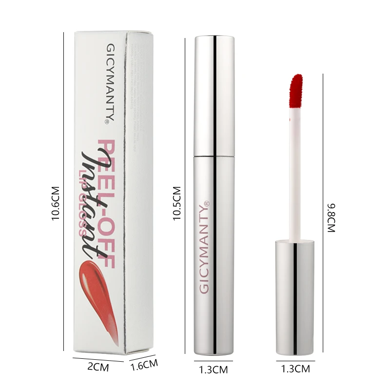 This Lip Glaze Forms A Flexible Film On Lips, Peel It Off To Get Long-Lasting Lip Tint Resisting Cup Staining.