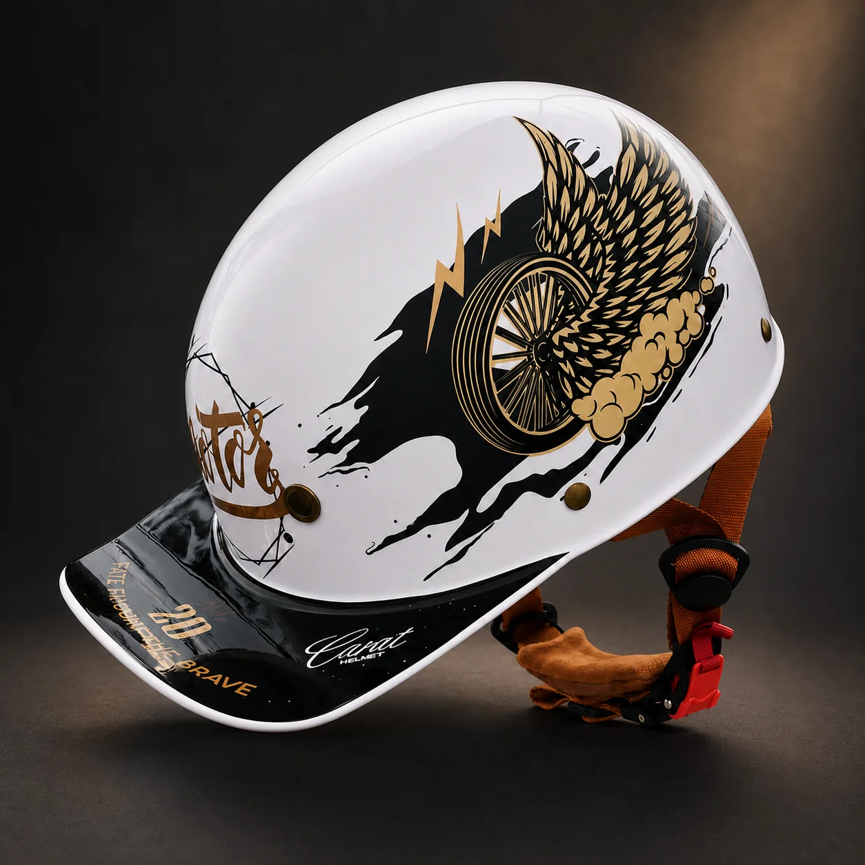 レトロな野球帽型オートバイハーフヘルメット、男女兼用、クルー - Baseball Cap Structured のレビューと価格