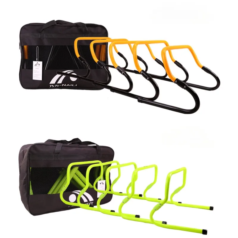 1Pcs Football Agility Hurdles Foldable Detachable Soccer Speed Training Height Adjustable Speed Practicing Obstacle Hurdle Tool