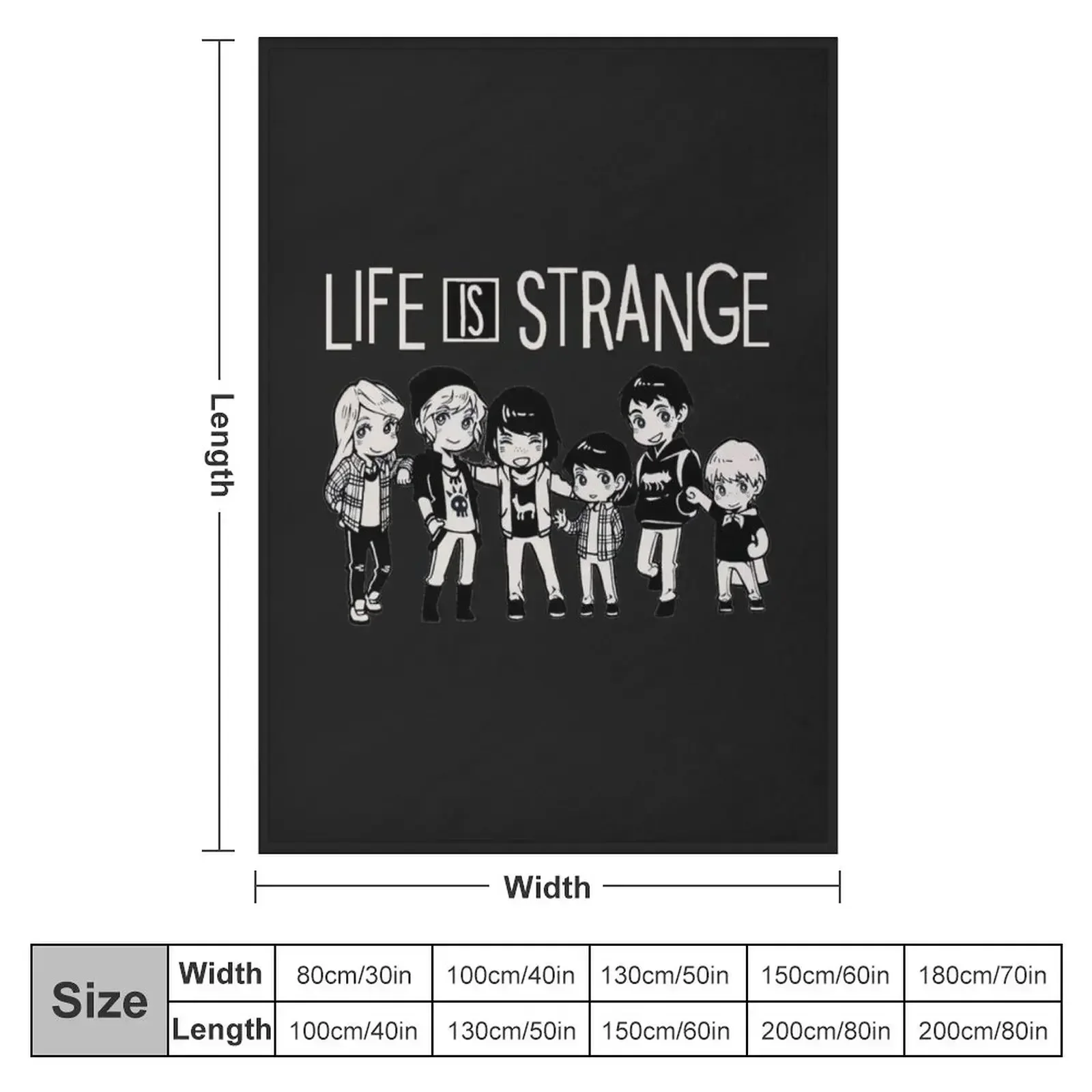 Life is Strange Throw Blanket couch cozy soft plush fuzzy picnic outdoor blanket
