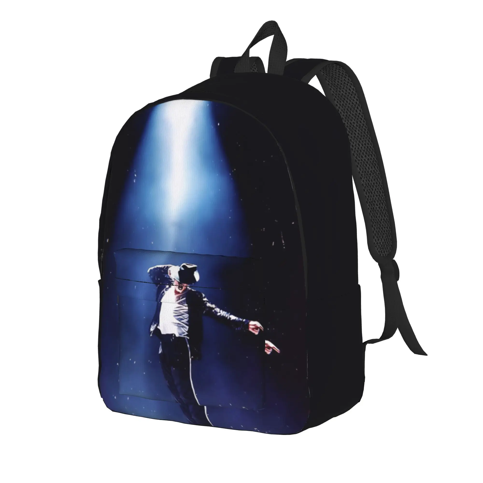 Back to school season under the light Rucksack Michael Jacksonn College Student Fashion Backpack