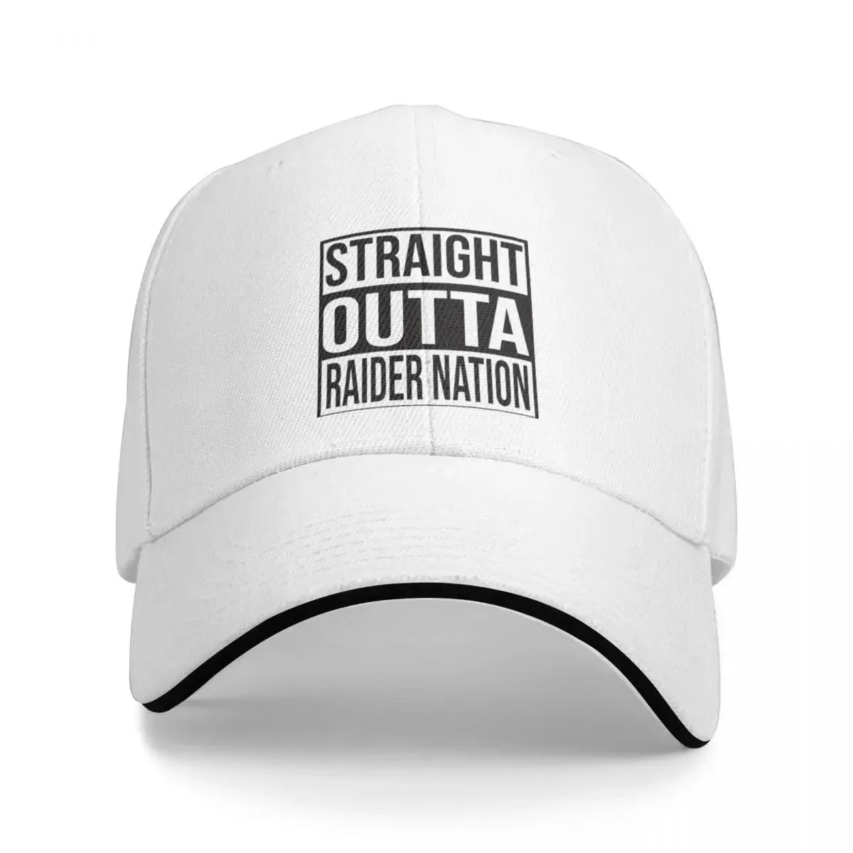 Straight Outta Raider Nation Baseball Caps Snapback Fashion Baseball Hats Breathable Casual Outdoor For Men's And Women's