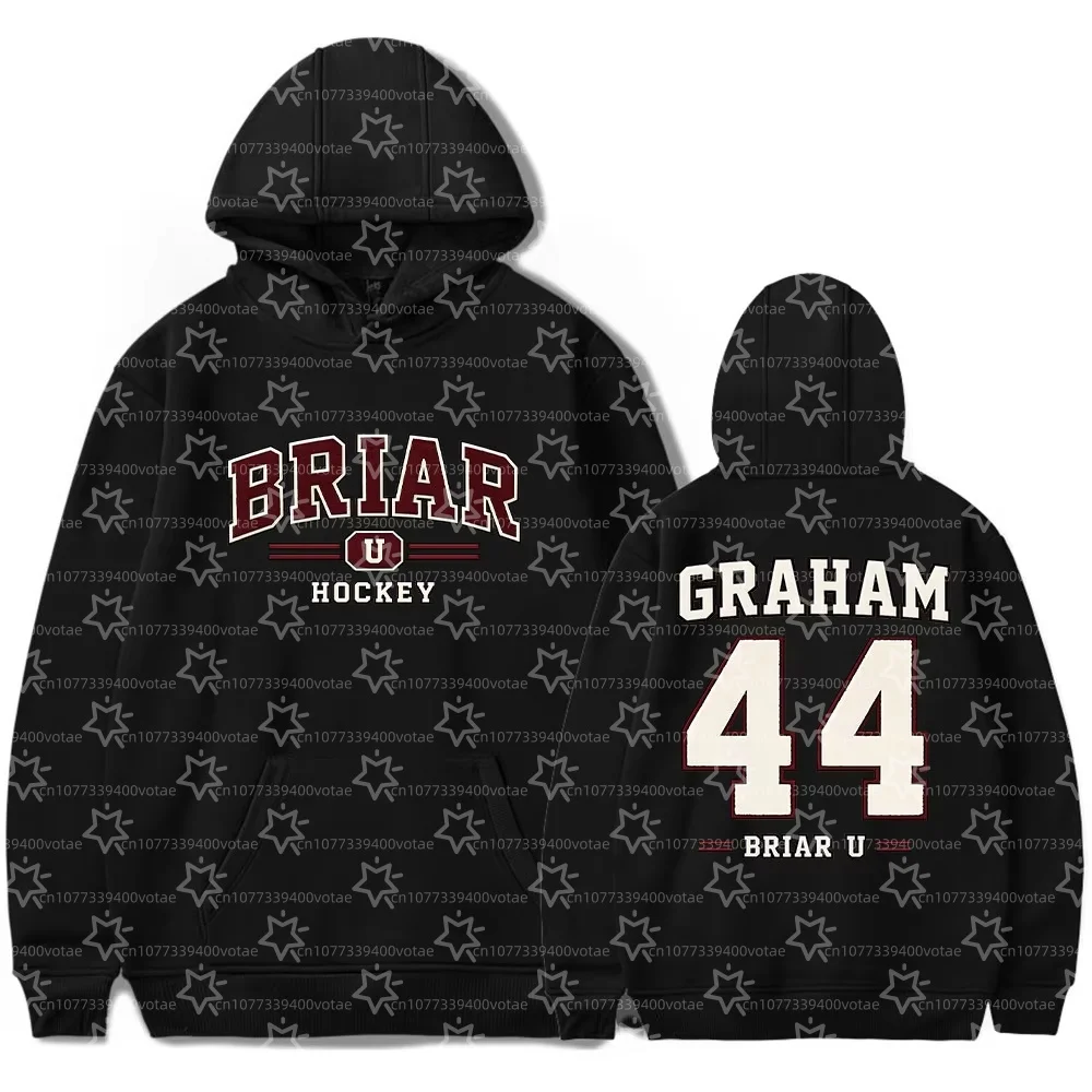 Off Campus Graham 44 Briar University Merch Design Pattern Printed Hoodie Summer Minimalist Casual Texture Pullover Loose Tops