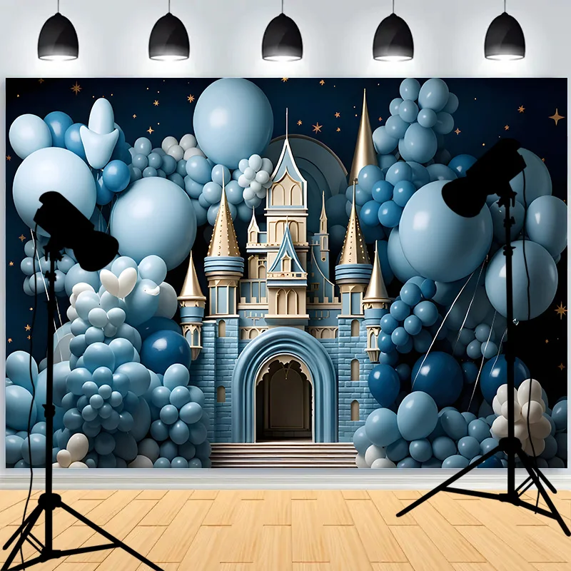 Birthday-Themed Festive Atmosphere Balloons Photography Background Celebratory Scene Portrraits Studio Backdrops AE-85