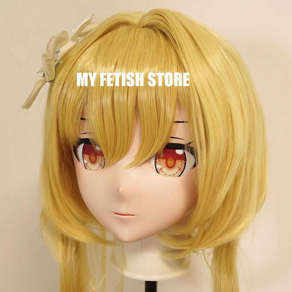 

(RB02241)Customize Full Head Resin Cartoon Cosplay Japanese Character Anime Role Play Crossdress Kigurumi Mask With Back Shell