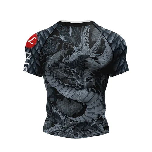 Imagen 2 del producto CODY LUNDIN-Camiseta deportiva de manga corta para hombre, camiseta de sublimación BJJ Rash Guard de compresión No Gi Jiu Jitsu Rashguard para ropa de MMA