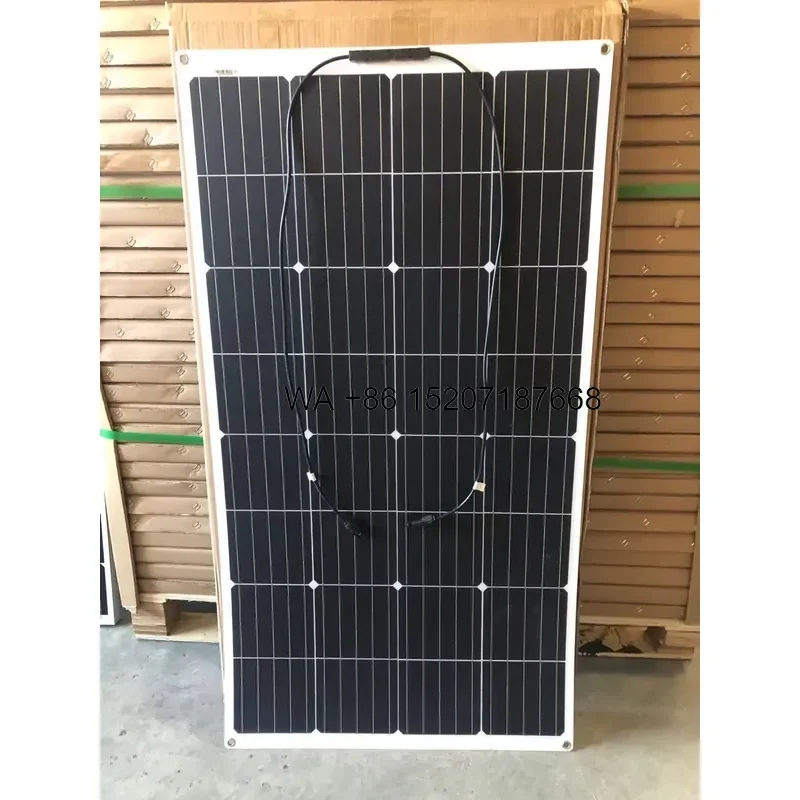 Wmwmnu 150W Outdoor Portable Thin Film PV Module Flexible Solar Panel with 22 Percent Efficiency IP67 Junction Box CE