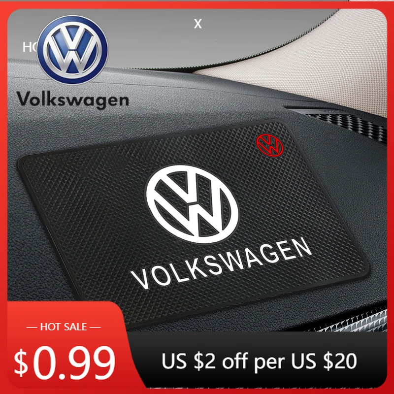 Portavasos para salpicadero de coche, tapete mágico antideslizante, almohadilla de Gel adhesiva antideslizante para Volkswagen Polo Tiguan VW TOURAN, 1 Uds.