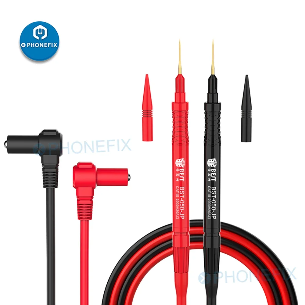 BST-050 JP Superfine Universal Digital Multimeter Probe Test Leads Needle Tip Tester Lead Probe Wire Pen Cable Multimeter Feeler