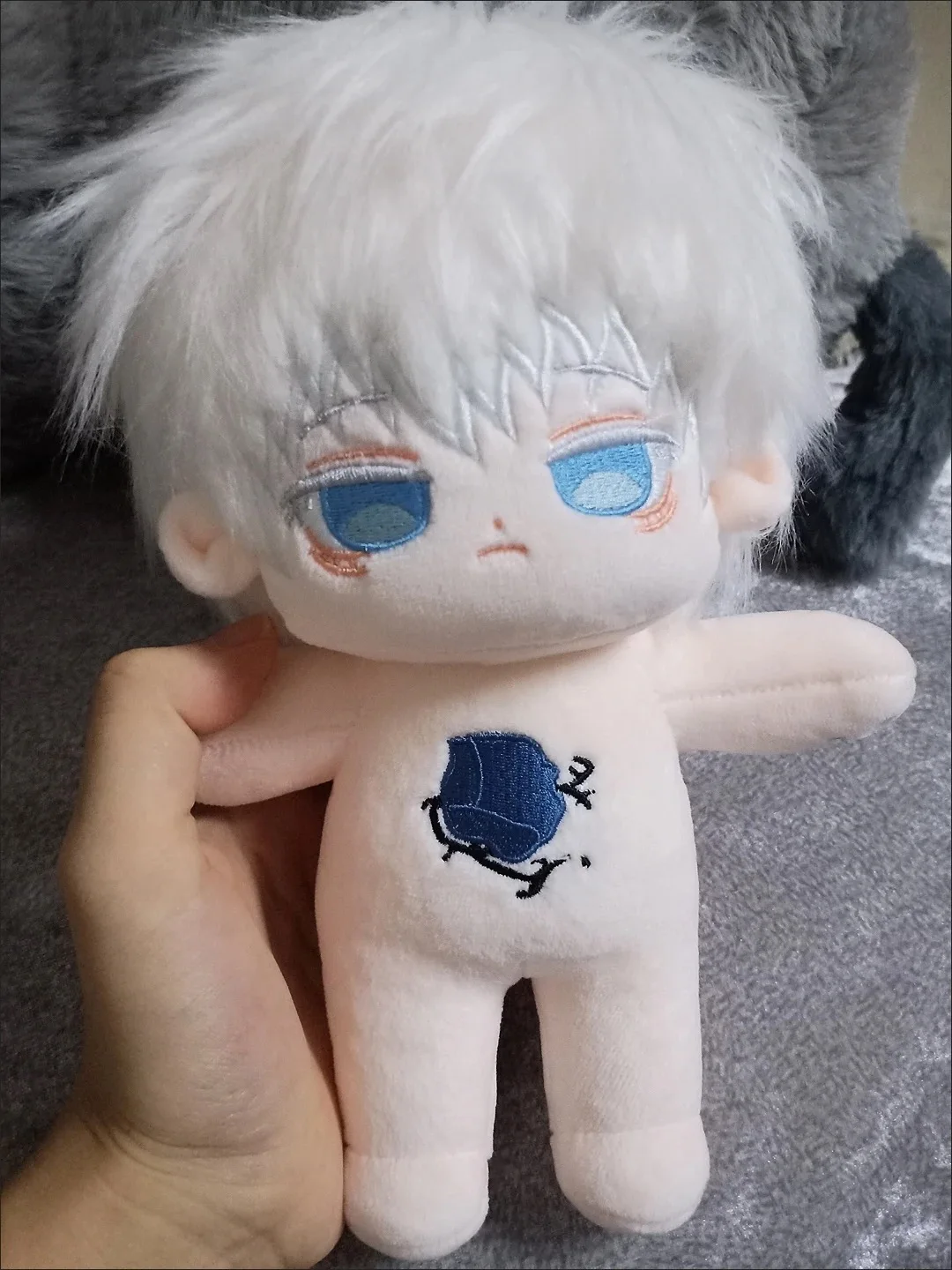 

Anime Role Satoru Gojo Handsome Boy Soft Plush Doll Body Cartoon Dress Up Cotton Dolls Cosplay Plushie Puppet Figure Toys 20cm