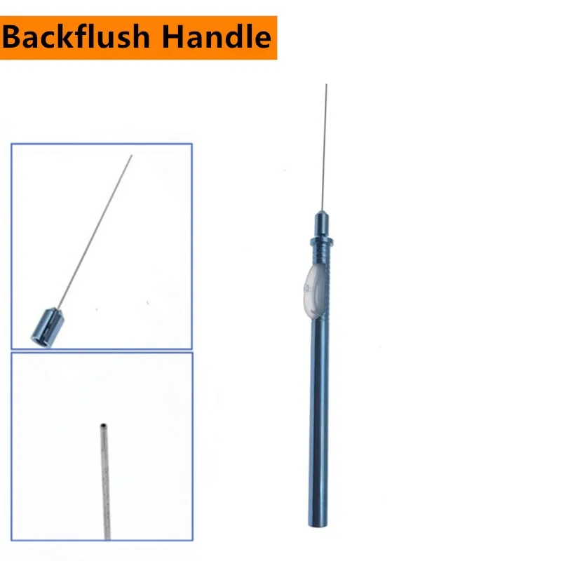 เข็มดูดแบบใหม่ ตรง พร้อมท่อซิลิกาเจลด้านใน ด้ามจับแบบ Backflush ขนาด 21G/23G