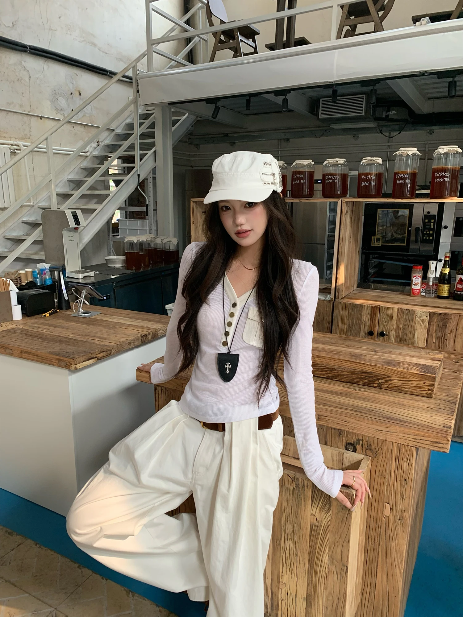 

Женская футболка с длинным рукавом в стиле ретро, облегающая, для девочек-подростков, из качественного материала, осенняя новинка