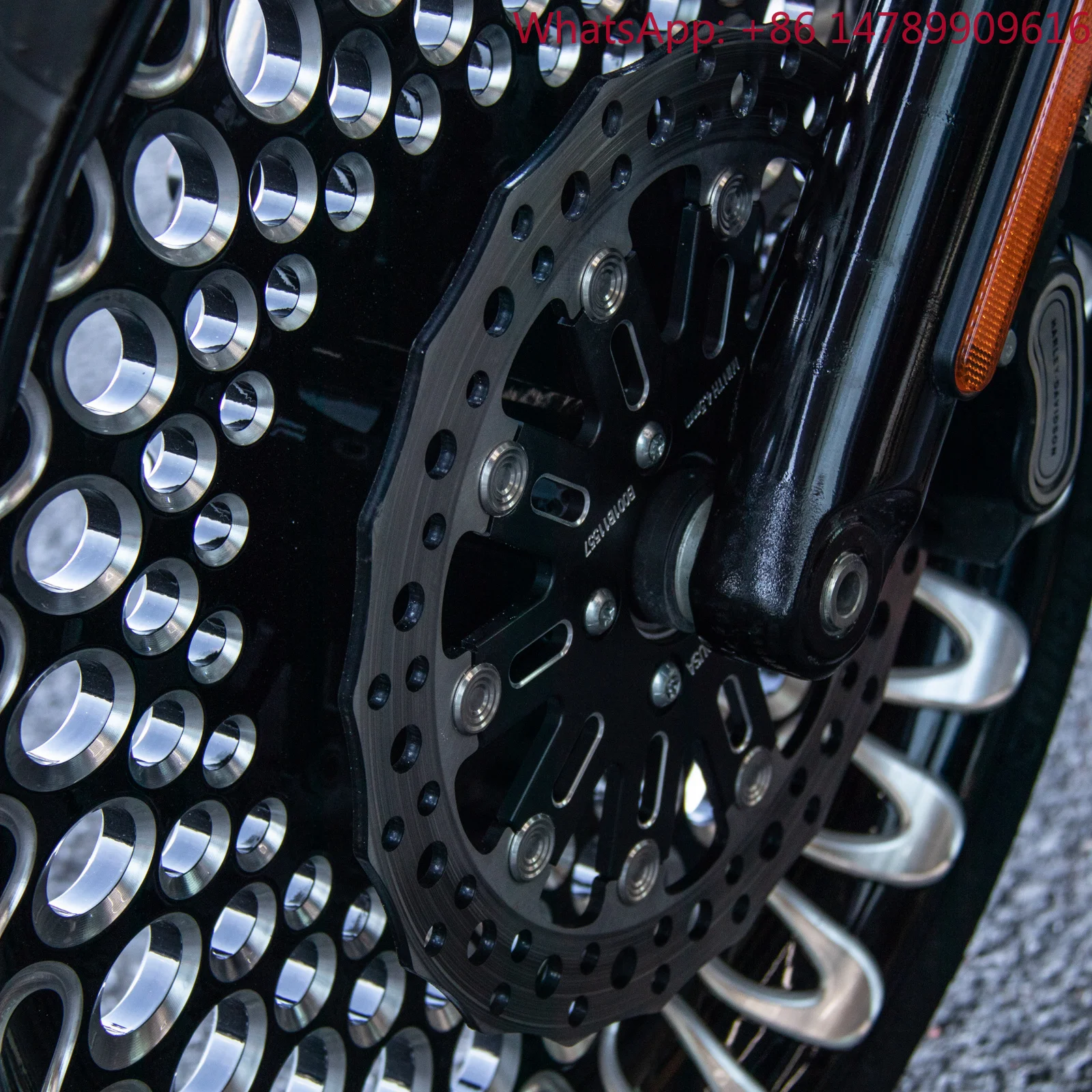 Motorcycle PartsNew HOPROUSA 3D Motorcycle Fat Hole Cast Forged Rear Front Wheels 2018-2024 Softail Boy Breakout Street Bob Low