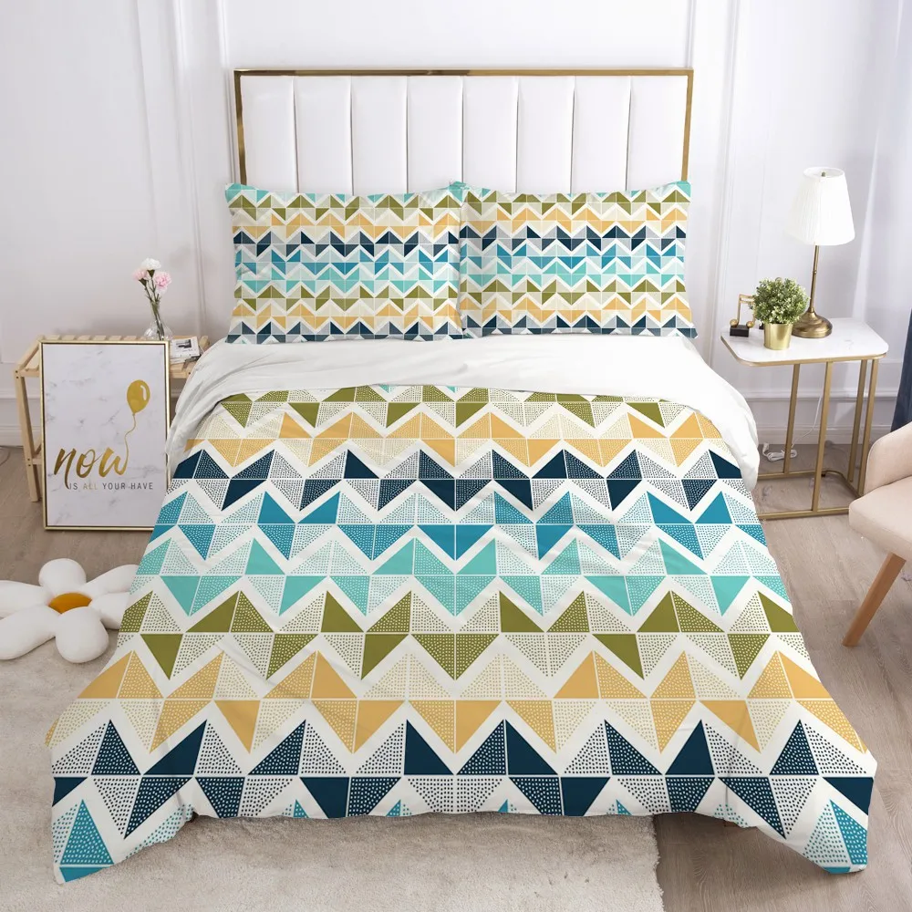 

Classic Fresh Bedding set Bed Linens Qulit/Comforter Case with Zipper Duvet Cover Sets King Twin Size 3D European Home Textile